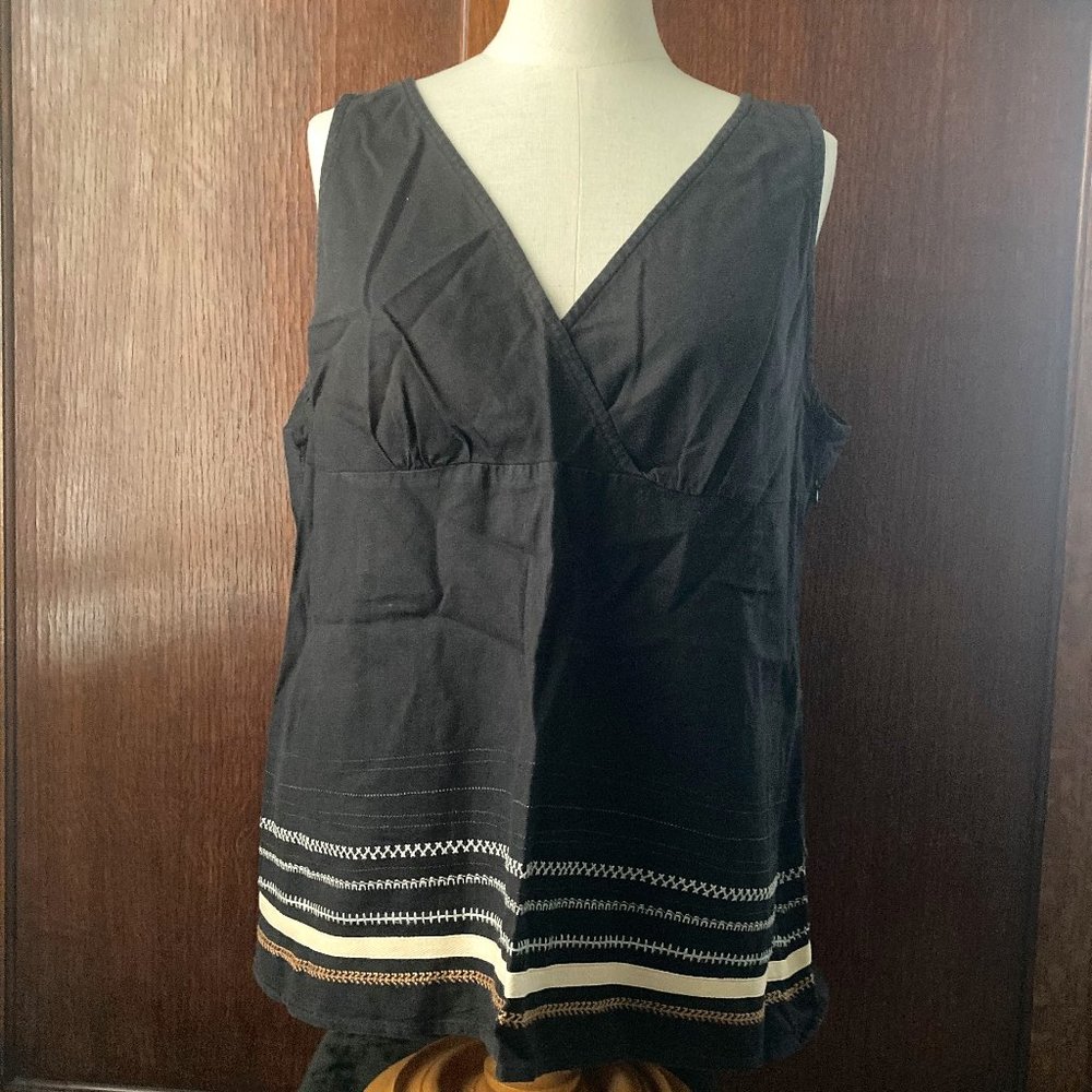 Aventura Embroidered Tank Top, XL